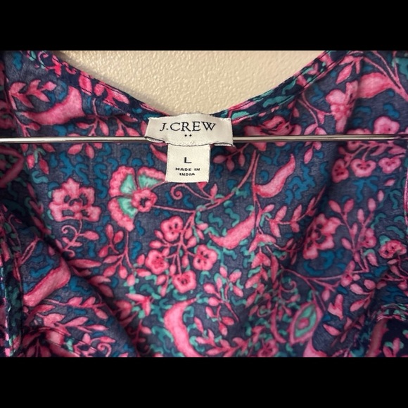 J. Crew Pink and Blue Tunic Top - Picture 3 of 3